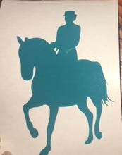 Dressage Rider Silouette Vinyl Decals